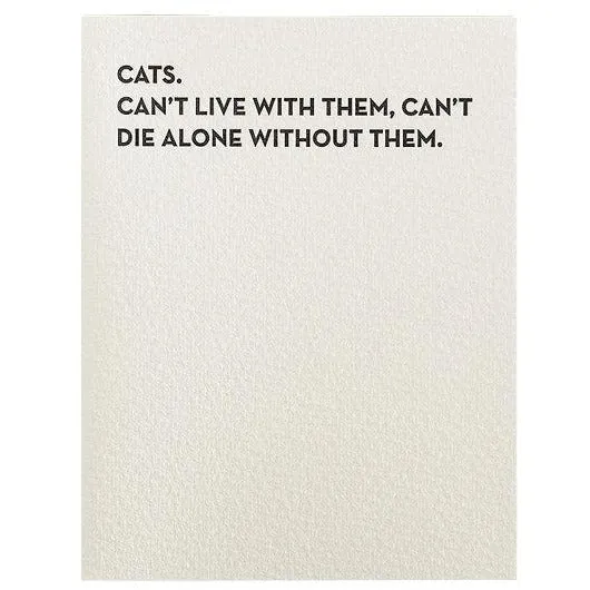 #908 Die Alone Greeting Card
